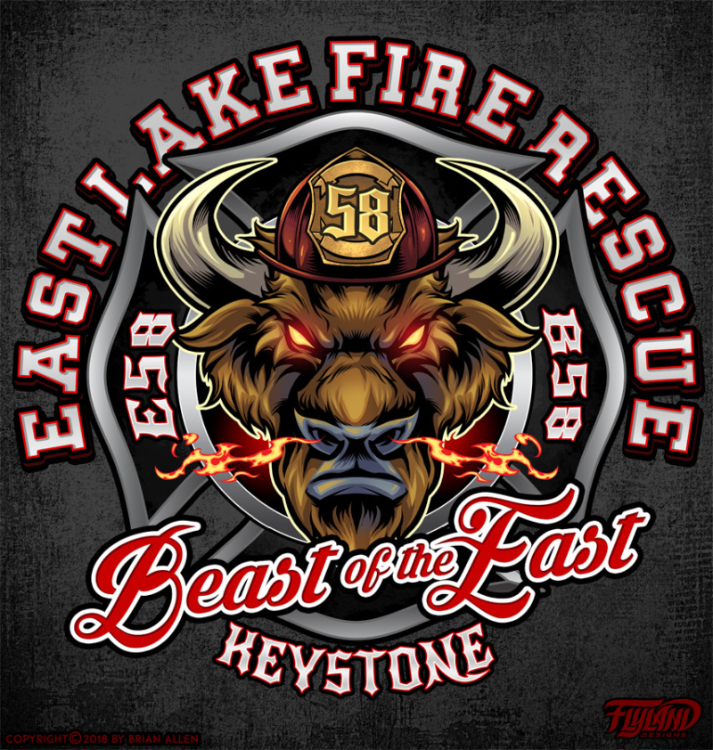 East Lake Fire and Rescue Logo Designs - Flyland Designs, Freelance