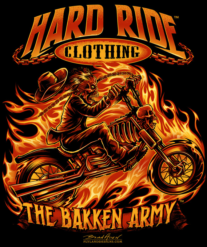 Skeleton Motorcycle Rider T-Shirt - Flyland Designs, Freelance ...