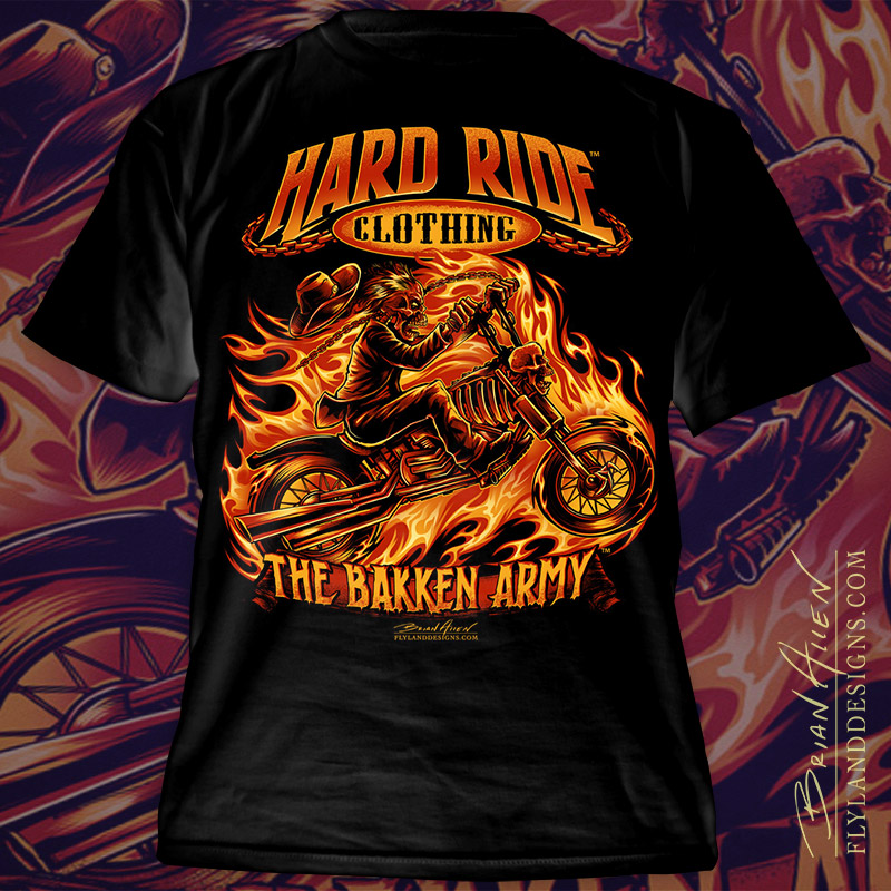 skeleton bike shirt