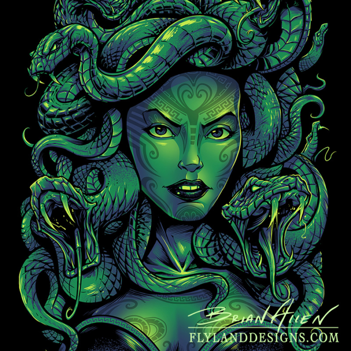 Medusa T-Shirt Design - Flyland Designs, Freelance Illustration and ...