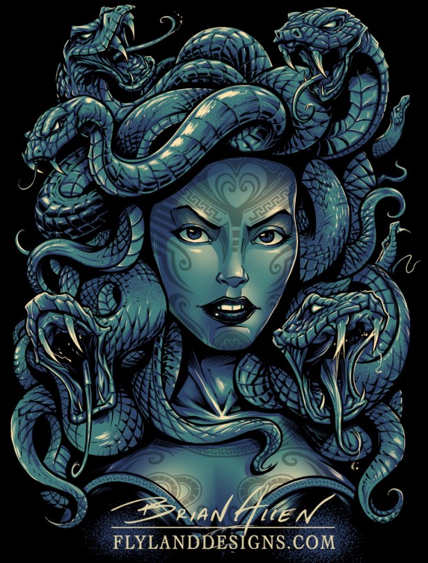 Medusa T-Shirt Design - Flyland Designs, Freelance Illustration and ...