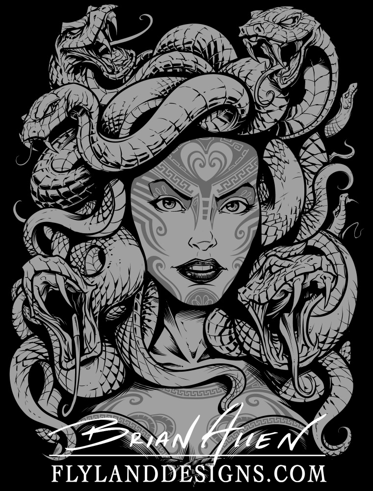 Medusa T-Shirt Design - Flyland Designs, Freelance Illustration and ...