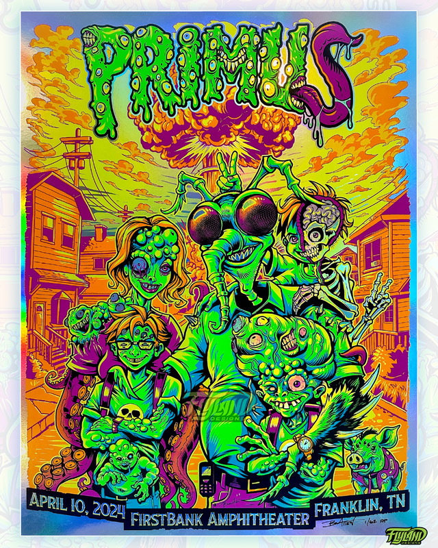 Primus vail poster offers night 1 Autograph by band