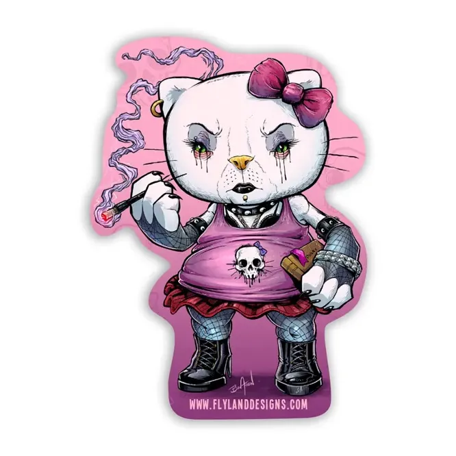 Goth Hello Kitty - Flyland Designs, Freelance Illustration and Graphic  Design by Brian Allen 