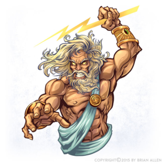 Zeus Character Design - Flyland Designs, Freelance Illustration and ...